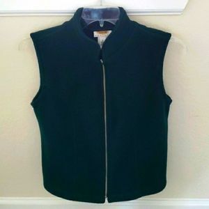 Talbots Vintage Fleece Vest EUC
